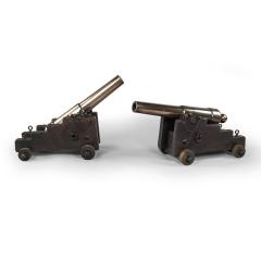 A pair of ships Bronze Cannon from the S V Jura 1875 - 4346245