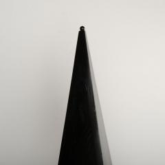 A pair of tall black decorative obelisks - 1832670