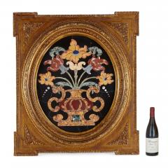 A pair of very fine large Italian Pietra Dura marquetry panels - 3045696