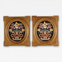 A pair of very fine large Italian Pietra Dura marquetry panels - 3047566