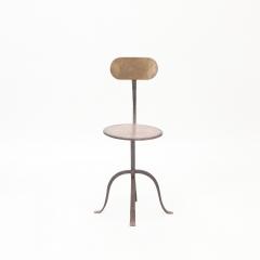 A pair of vintage mixed metal side chairs circa 1970  - 2590092