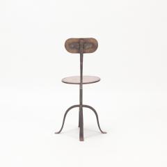 A pair of vintage mixed metal side chairs circa 1970  - 2590095