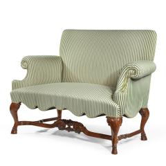 A pair of walnut window settees - 2592921