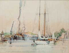 A pair of watercolours by Albert Gordon Thomas R S W 1893 1970  - 2408315