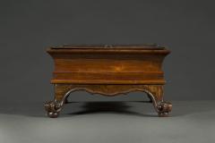A pair rosewood tabletop jardinieres of highly unusual suiban form - 4340791