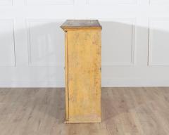 A period gustavian wall cabinet with glossed doors scraped to original paint - 4313752