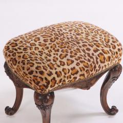 A petite Portugese carved walnut foot stool in the Rococo taste Late 18th C  - 4008881