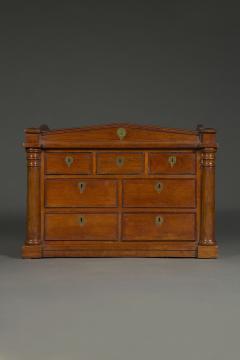 A rare mahogany and engraved brass inlaid collectors cabinet - 4536413