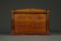 A rare mahogany and engraved brass inlaid collectors cabinet - 4536425