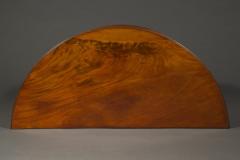 A rare pair of Frederick VI mahogany and satinwood inlaid demi lune commodes - 4513029