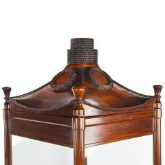 A rare pair of mahogany revolving nautically themed display cabinets - 4194213