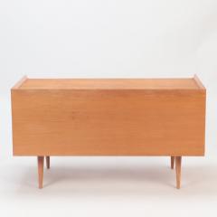 A rare white oak mid century modern desk labeled Risom Design circa 1950  - 2836691