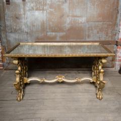 A richly carved giltwood coffee table with mirrored top French 19th C  - 2202893