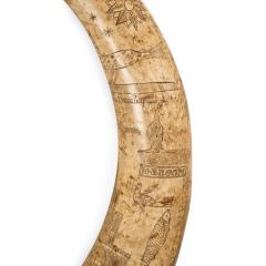 A sailor s carved cow horn - 1511395