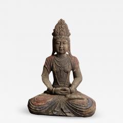 A seated larger then life Guan Yin Seated buddha statue - 2278881