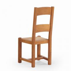A set of 14 French oak ladderback dining chairs C 1960  - 4113554