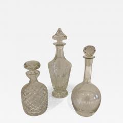 A set of 3 cut crystal decanters or available individually  - 2759653