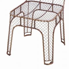 A set of 4 French iron side chairs C 1980  - 4271082