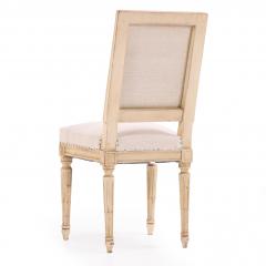 A set of 6 French Painted Dining Room Side Chairs c 1940  - 4312649