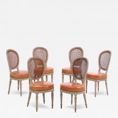 A set of 6 Louis XVI style side chairs C 1900  - 4249508
