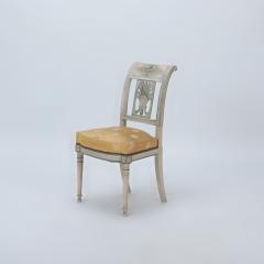 A set of 6 Painted French Directoire style dining chairs C 1920  - 2734038
