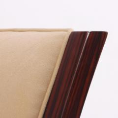 A set of 8 Art Deco style custom Macassar ebony armchairs  - 4117156