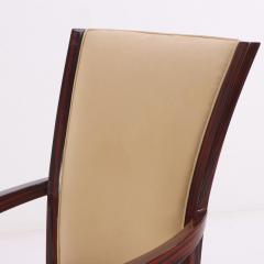 A set of 8 Art Deco style custom Macassar ebony armchairs  - 4117159