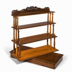 A set of Anglo Ceylonese specimen wood campaign wall shelves in a travelling box - 1724100