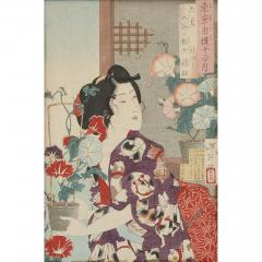 A set of eight Japanese Meiji Era woodblock prints - 3159880