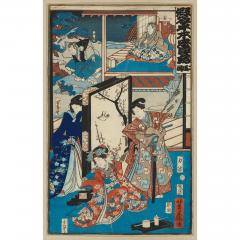 A set of eight Japanese Meiji era woodblock prints - 3159879