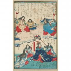 A set of eight Japanese Meiji era woodblock prints - 3159883