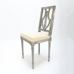 A set of four French Louis XVI style painted chairs Lyre model C 1900 - 2851111