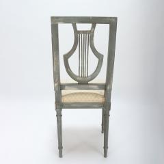 A set of four French Louis XVI style painted chairs Lyre model C 1900 - 2851113