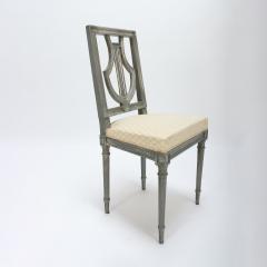 A set of four French Louis XVI style painted chairs Lyre model C 1900 - 2851115