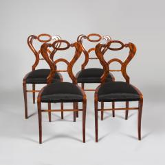 A set of four sleek and elegant Biedermeier side chairs - 4618666