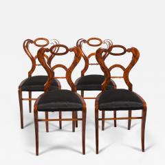 A set of four sleek and elegant Biedermeier side chairs - 4618668