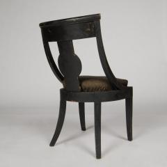 A set of six slip seat gondola chairs with decorated paint French circa 1810 - 1832718