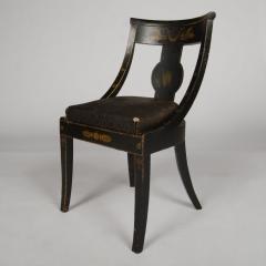 A set of six slip seat gondola chairs with decorated paint French circa 1810 - 1832720