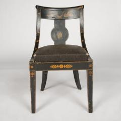 A set of six slip seat gondola chairs with decorated paint French circa 1810 - 1832740