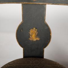 A set of six slip seat gondola chairs with decorated paint French circa 1810 - 1832753