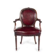 A set of ten Victorian mahogany dining chairs in the style of Hepplewhite - 3839263