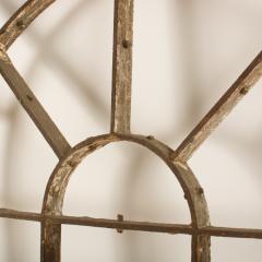 A set of three French arched top wrought iron windows circa 1880 - 1661126