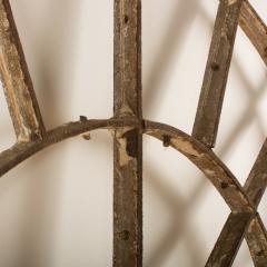 A set of three French arched top wrought iron windows circa 1880 - 1661132