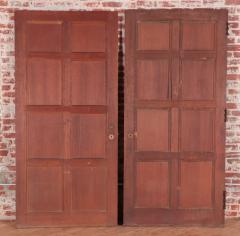 A set of two oak doors with eight panels each Circa 1900 - 2202935