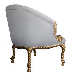 A shapely French Napoleon III style gilt wood bergere - 2422628