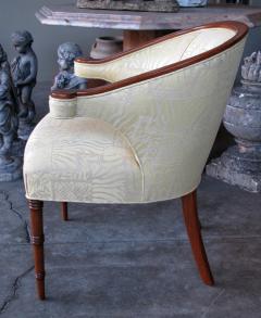 A shapely pair of English regency inspired mahogany salon chairs - 732827