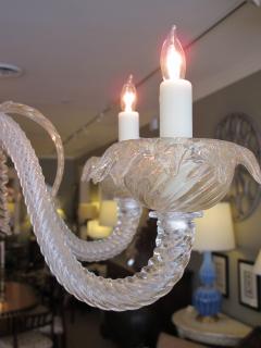 A shimmering Venetian aventurine glass 6 light chandelier - 1060193