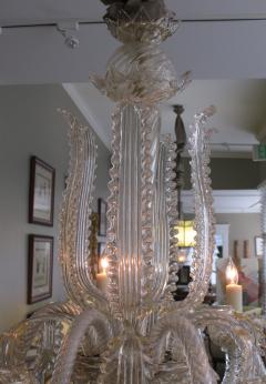 A shimmering Venetian aventurine glass 6 light chandelier - 1060195