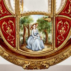 A silver gilt and enamel Austro Hungarian horse drawn carriage model - 2696397