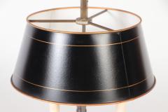 A silver plate Louis XVI style three branch Bouillotte lamp - 2202927